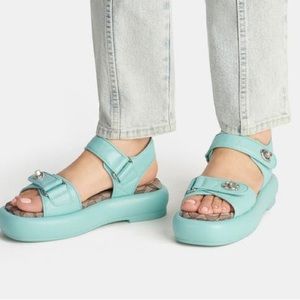 Coach authentic quilted sandal